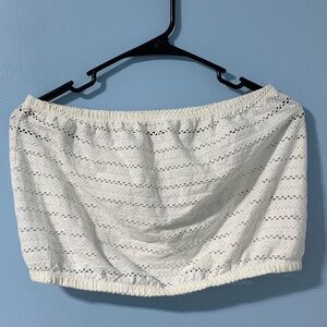 Urban Outfitters White Eyelet Tube Top